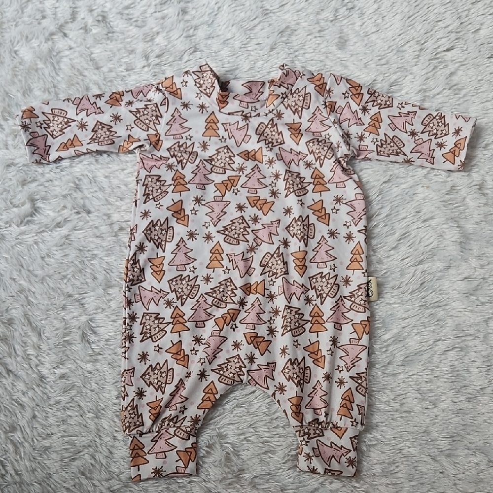 Cozy Baby Tree Print Romper